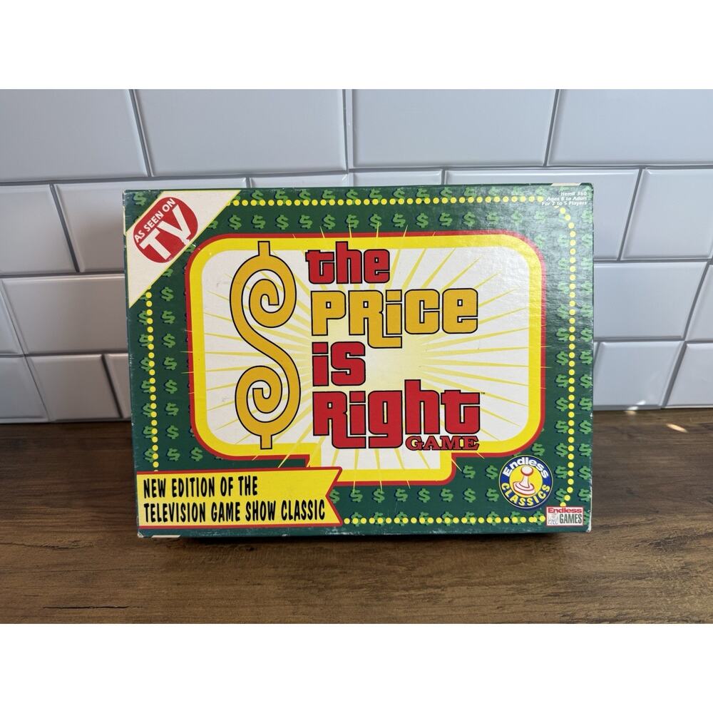 Vintage 98 The Price is Right Board Game As Seen On TV 99% Complete READ